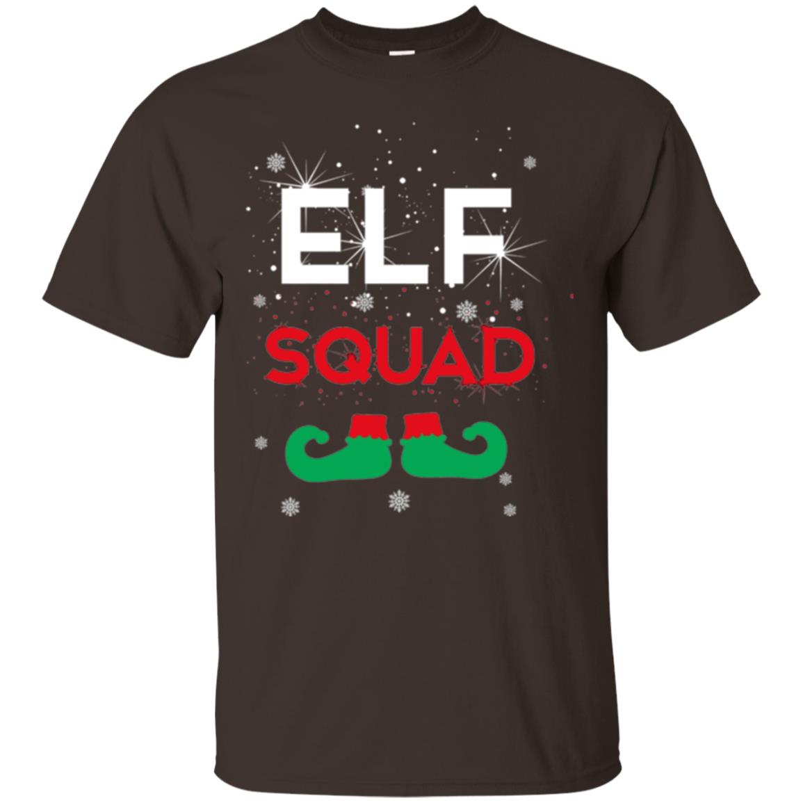 Christmas T-shirt Elf Squad Dark Chocolate