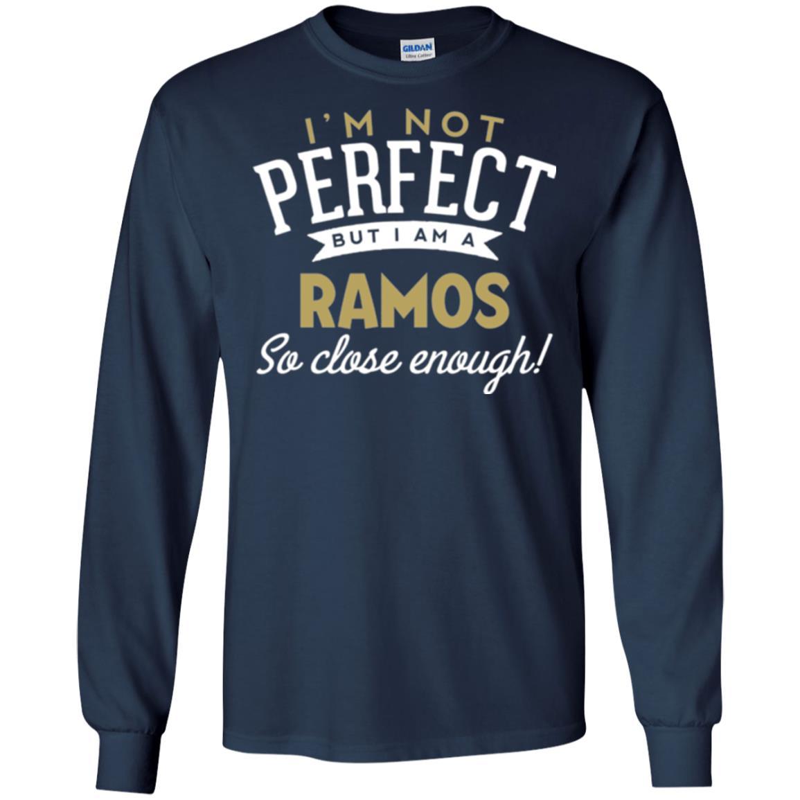 Soccer T-shirt I'm Not Perfect But I Am A Ramos Navy