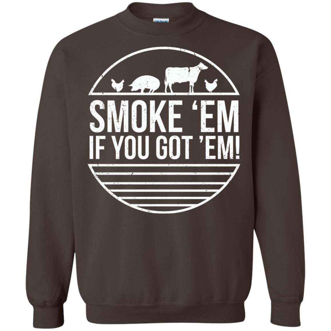 Bbq T-shirt Smoke 'em If You Got 'em Dark Chocolate