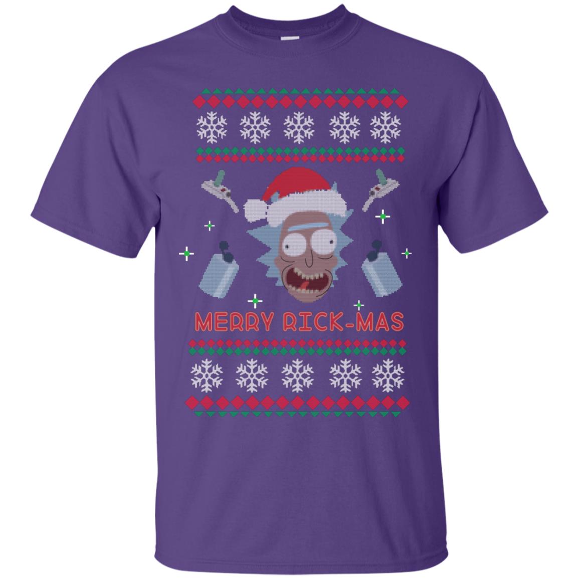 Mery Rick-mas Shirt Purple