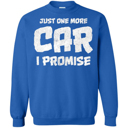 Car Lovers T-shirt Just One More Car I Promise Royal