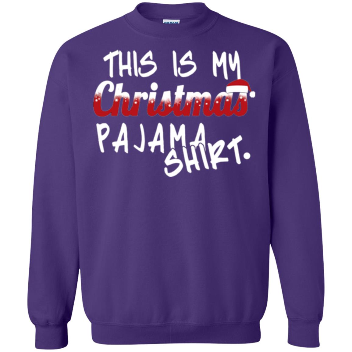 Christmas T-shirt This Is My Christmas Pajama Shirt Purple