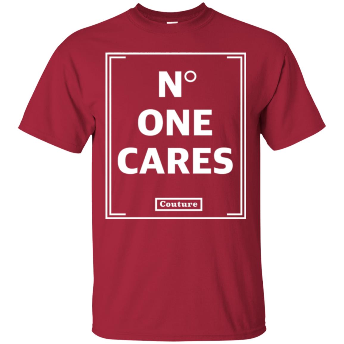 No One Cares Tops Cute Casual T-shirt Cardinal