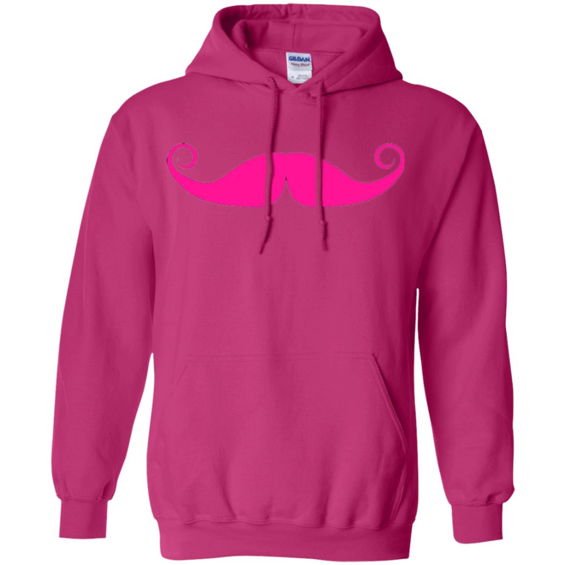 Pink Mustache T-shirt Funny Gift For Men Heliconia