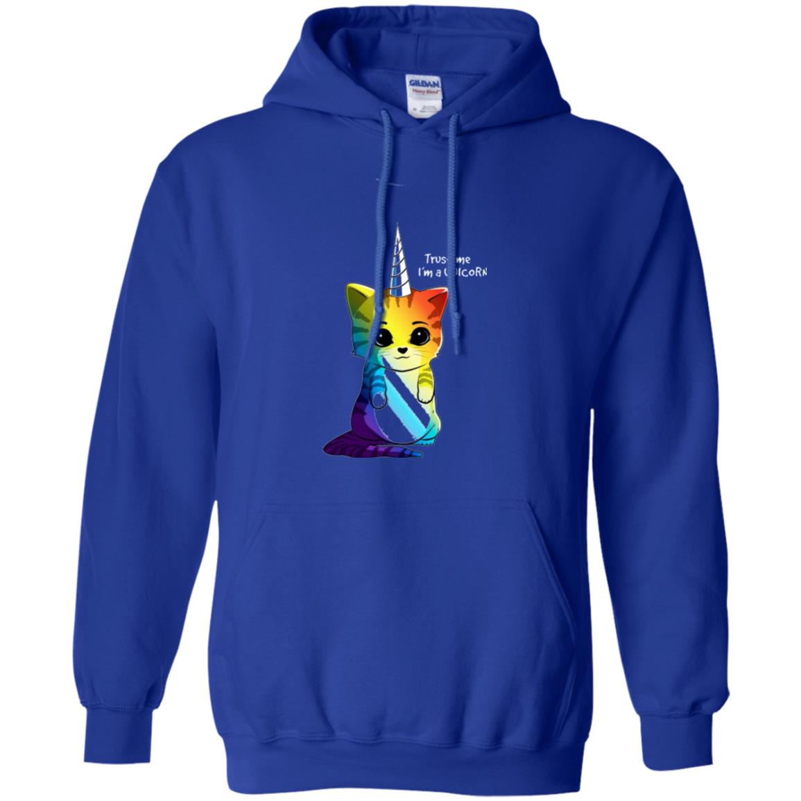Cat Lovers T-shirt Caticorn Rainbow Trust Me I_m A Unicorn Royal