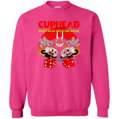 Cuphead And Mugman Devil_s Dice Video Game Graphic T-shirt Heliconia