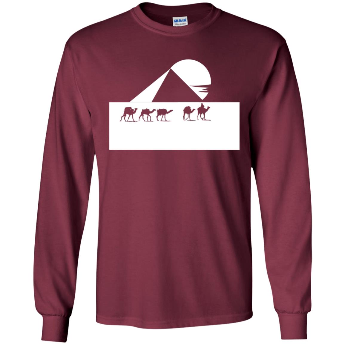 Egyptian Great Pyramid Of Giza T-shirt Maroon