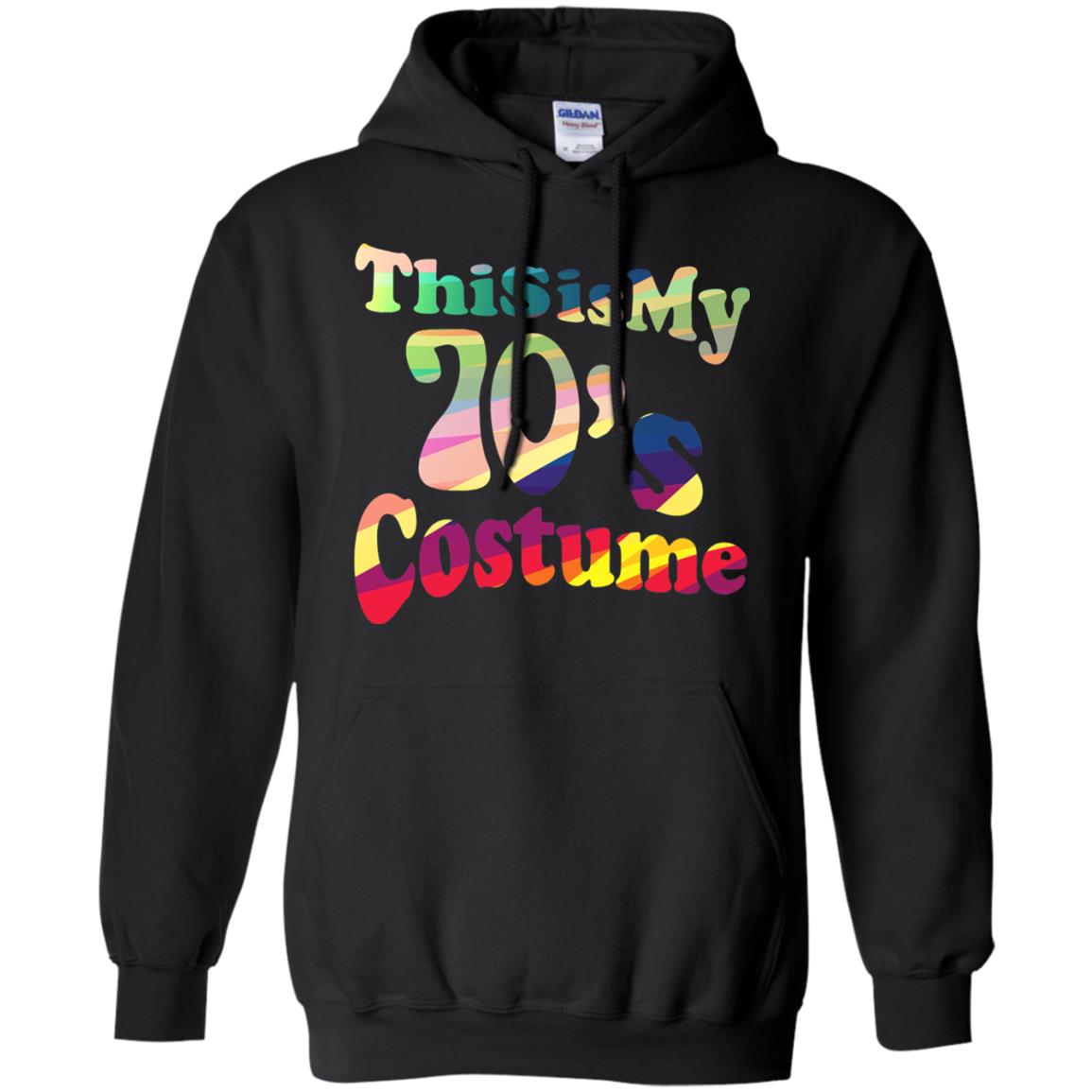 70s Halloween Costume 70s T-shirt For Women Men Girls Black