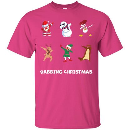 Dabbing Christmas T-shirt Heliconia