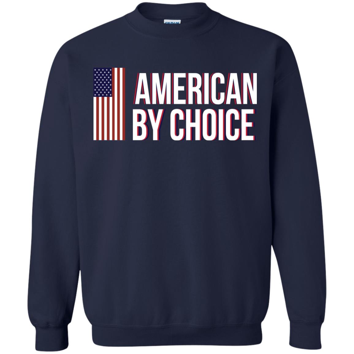 Flag Of American By Choice T-shirt Navy