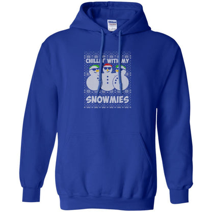 Christmas T-shirt Chillin With My Snowmies Royal