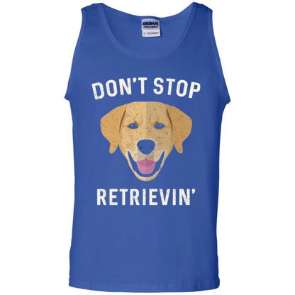 Dog Lovers T-shirt Don_t Stop Retrieving Royal