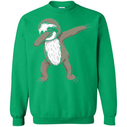 Sloth Dabbing T-shirt Funny Dance Move Irish Green