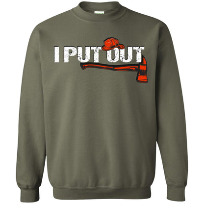 I Put Out Firefighter Gift Shirt For Mens Military Green