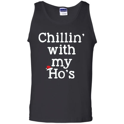 Christmas T-shirt Chillin With My Ho_s Black