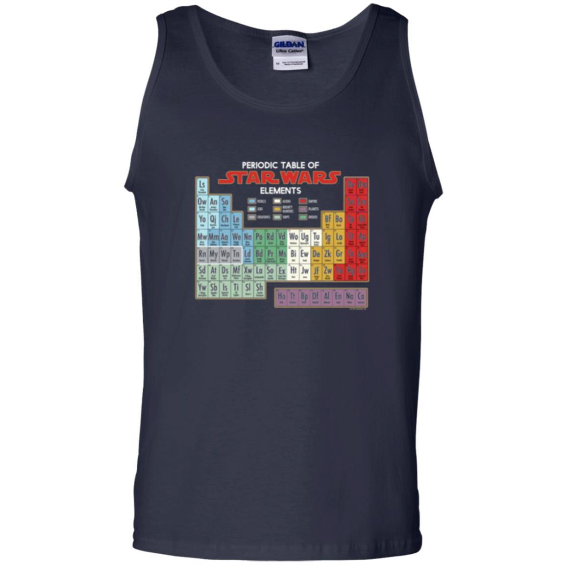 Film T-shirt Star Wars Periodic Table Of Elements Graphic Navy