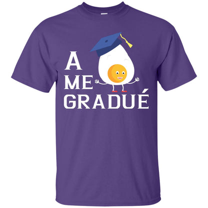 Me Gradue A Egg Funny Graduation Shirt Purple