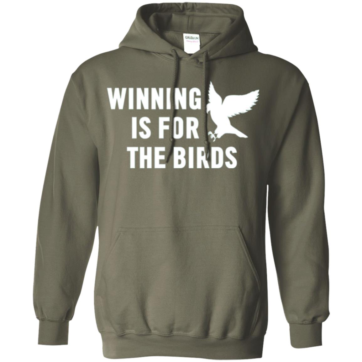 Winning Is For The Birds Eagle Mascot T-shirt Military Green