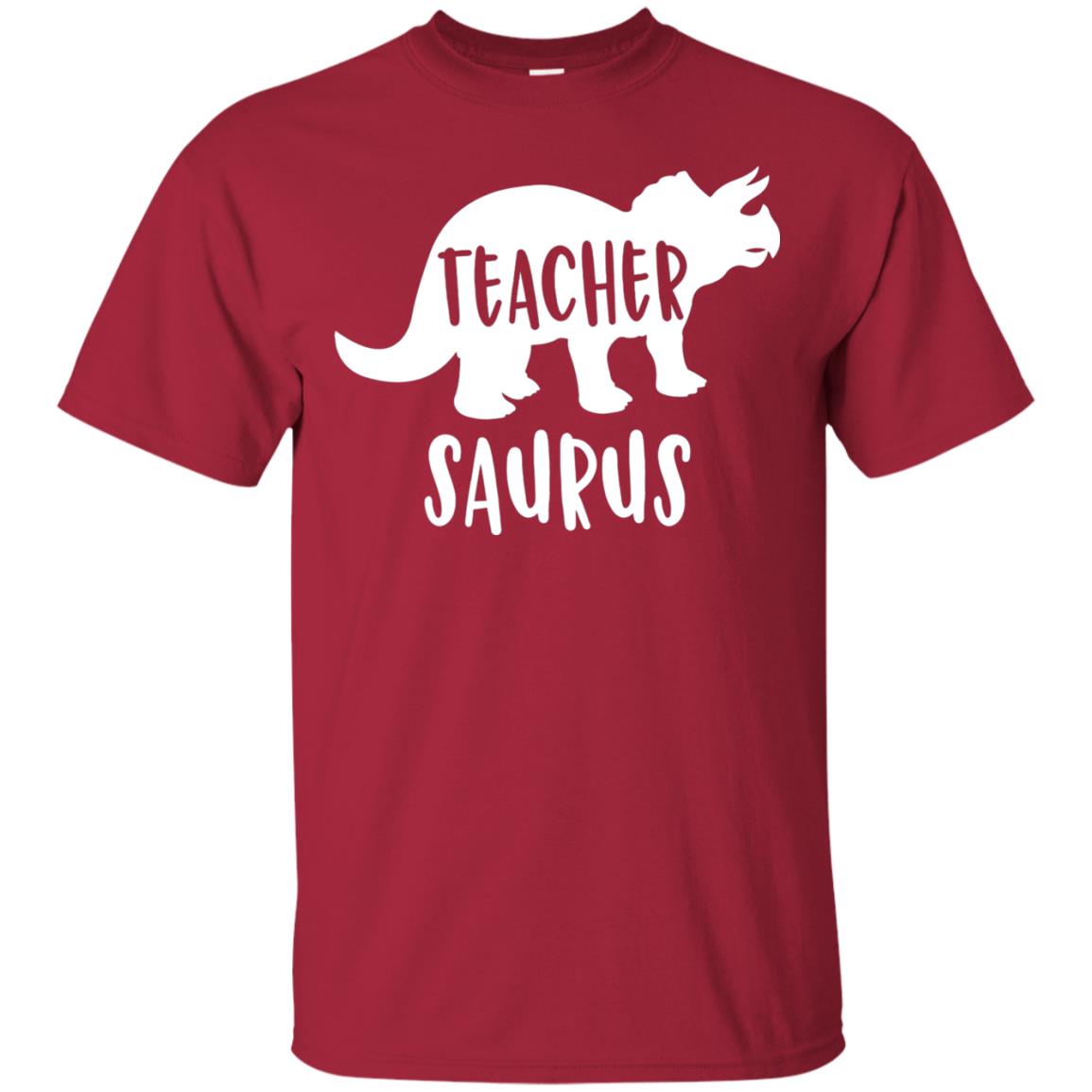Teachersaurus Shirt Funny Appreciation Gift Teacher Dinosaur Cardinal