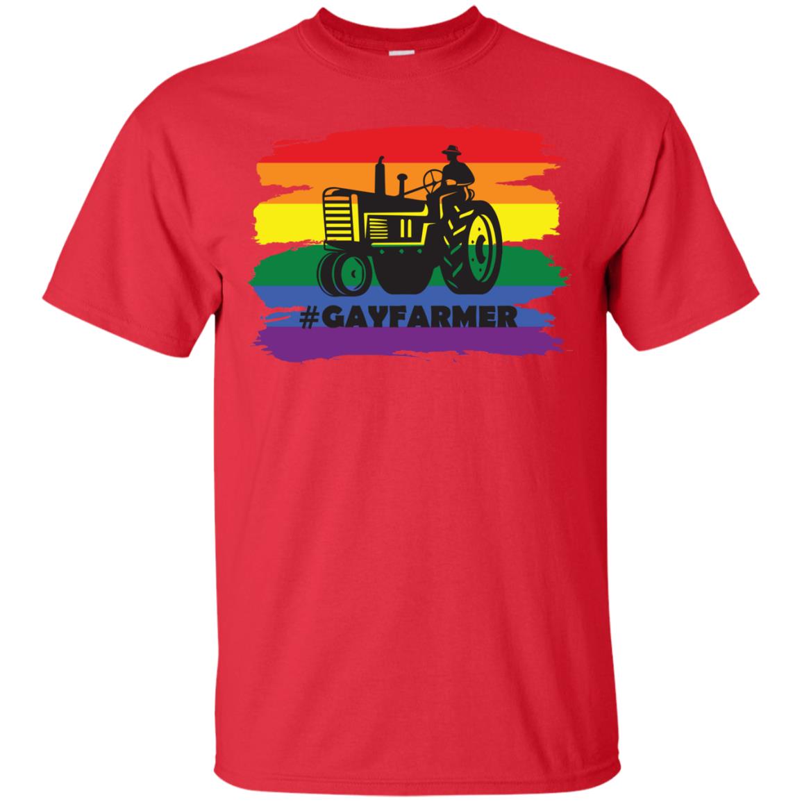 Hashtag Gay Farmer Lgbt Pride Month 2018 Shirt Red