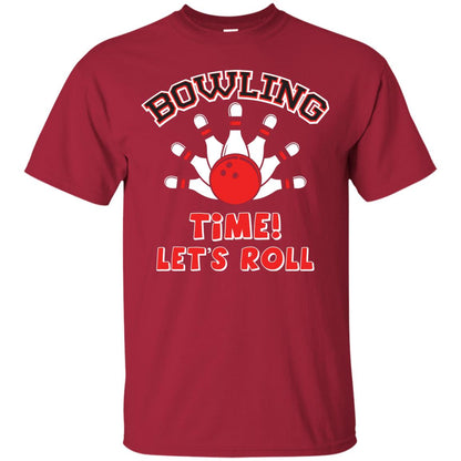 Bowling Lover T-shirt Time Let’s Roll Cardinal