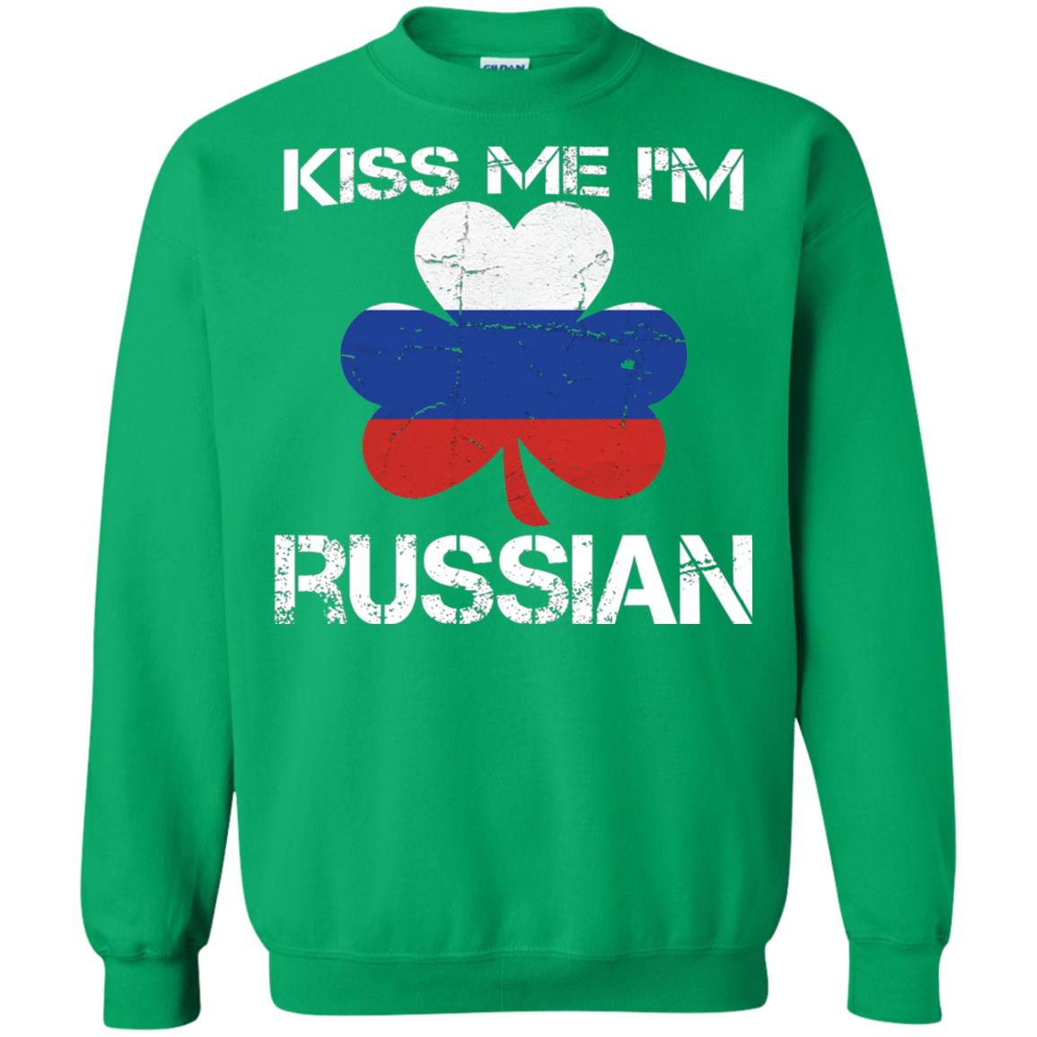 Kiss Me Russian Distressed St. Patrick_s Day 2018 T-shirt Irish Green