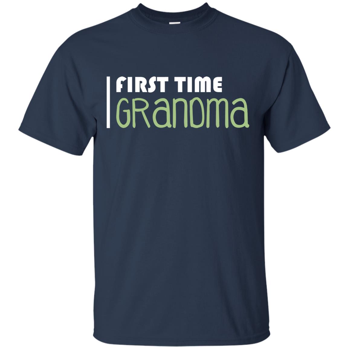 First Time Grandma Shirt Navy