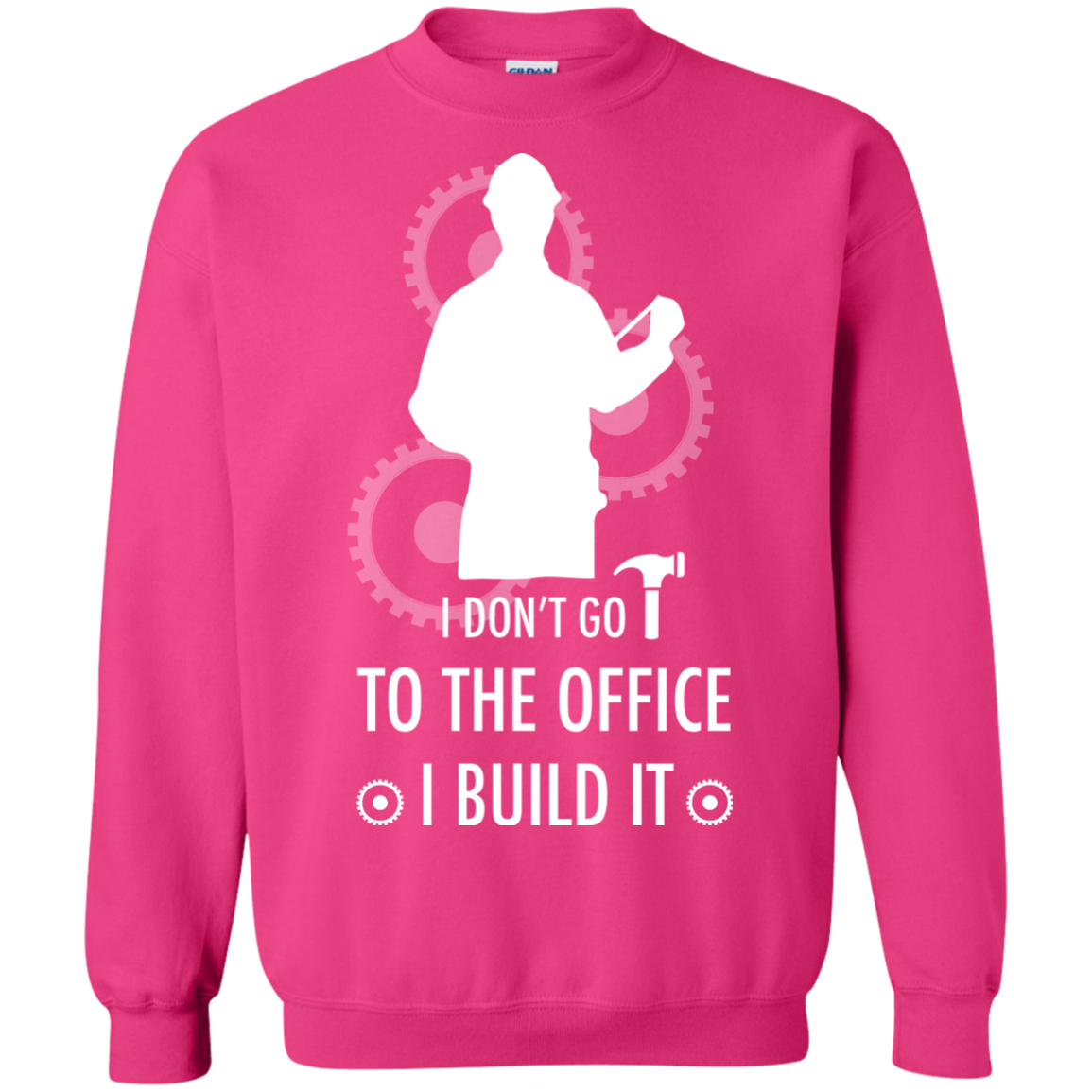 Engineer T-shirt I Don't Go To The Office I Build It Heliconia