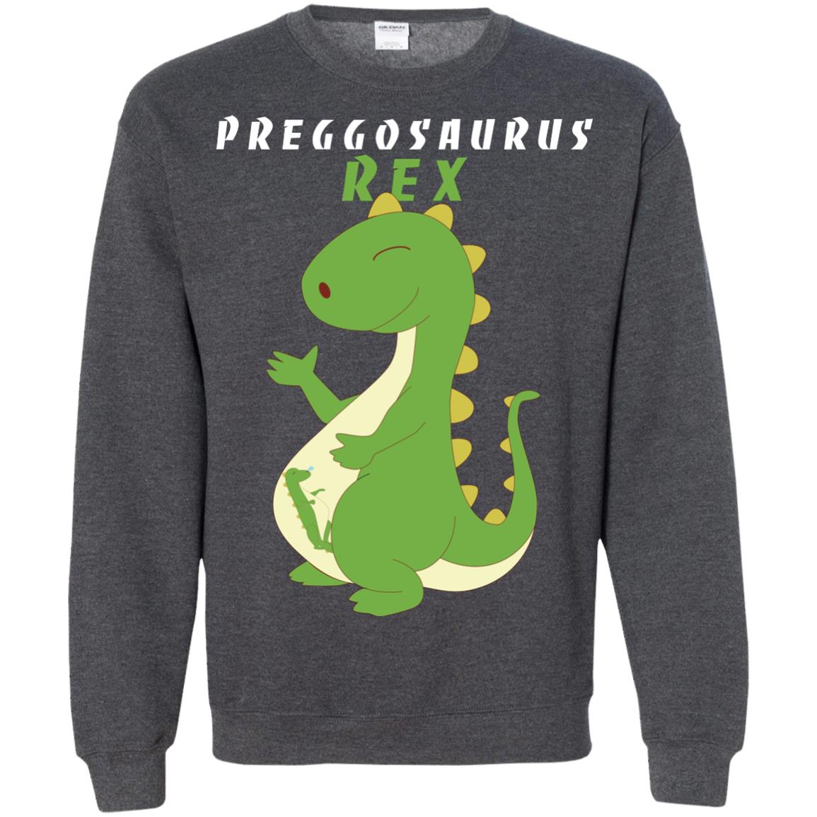 Dinosaur Pregnancy Pregosaurus Shirt Dark Heather