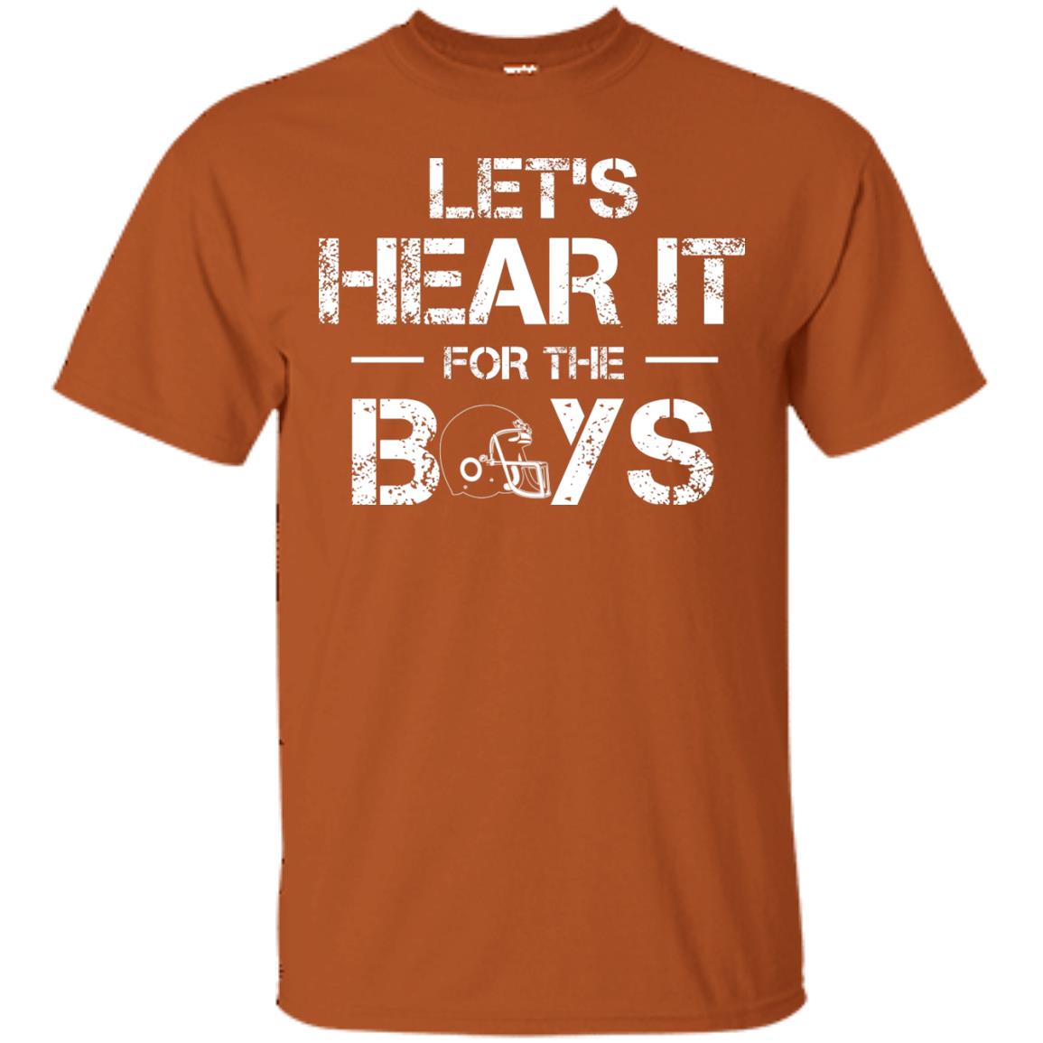 Let_s Hear It For The Boys Football Shirt Texas Orange