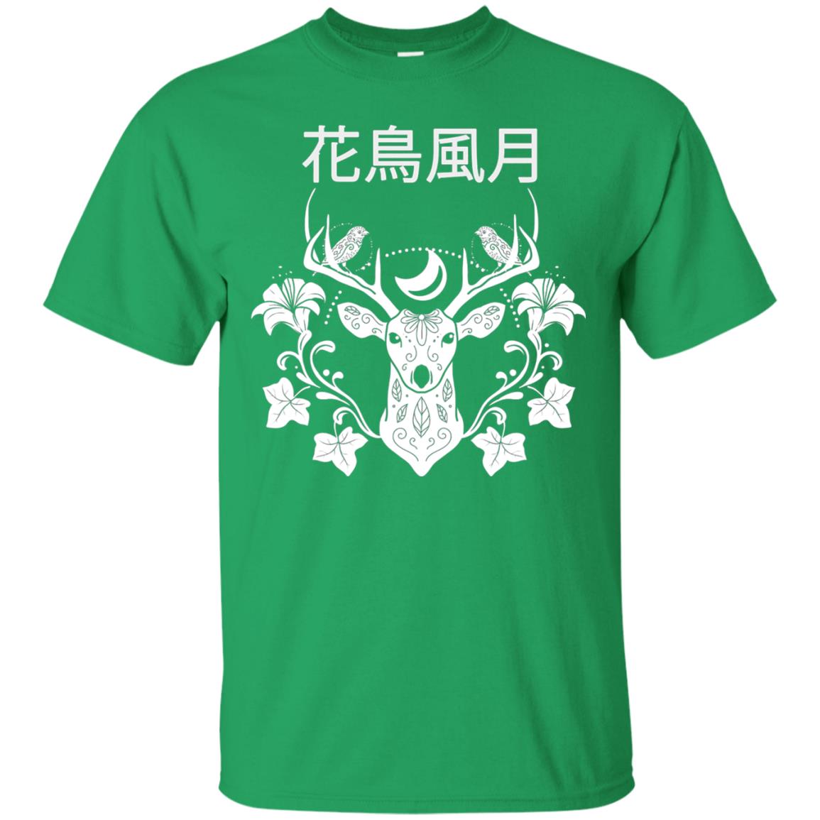 Japanese Nature Quote Reindeer Shirt Irish Green
