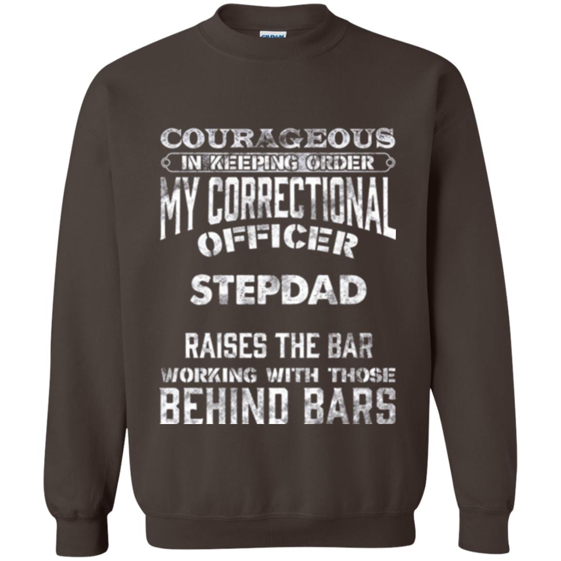 Daddy T-shirt Correctional Officer Step Dad Support Dark Chocolate