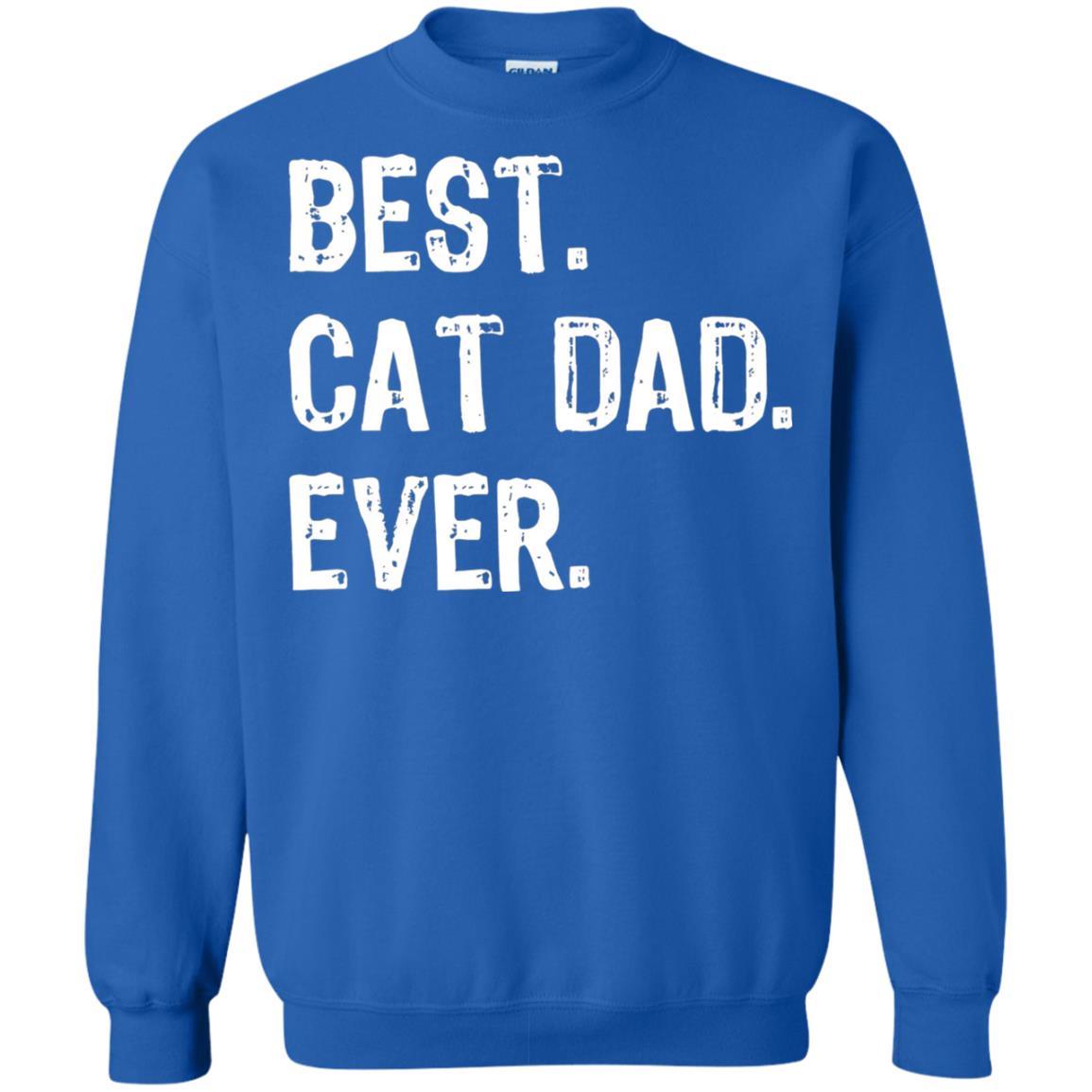 Cat Lover T-shirt Best Cat Dad Ever Royal