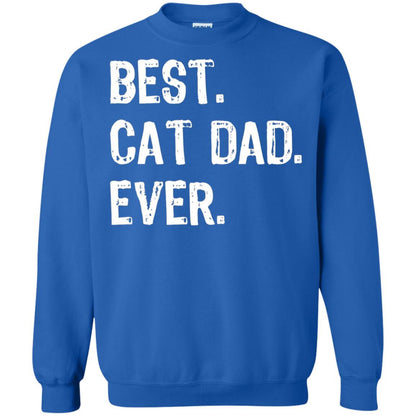 Cat Lover T-shirt Best Cat Dad Ever Royal