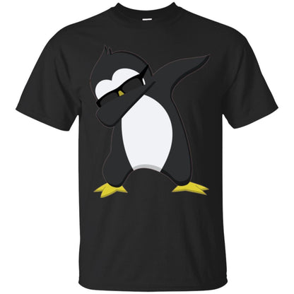 Christmas T-shirt Dabbing Penguin T-shirt Black