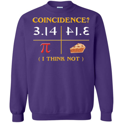 Coincidence I Think Not Pi Day T-shirt Purple