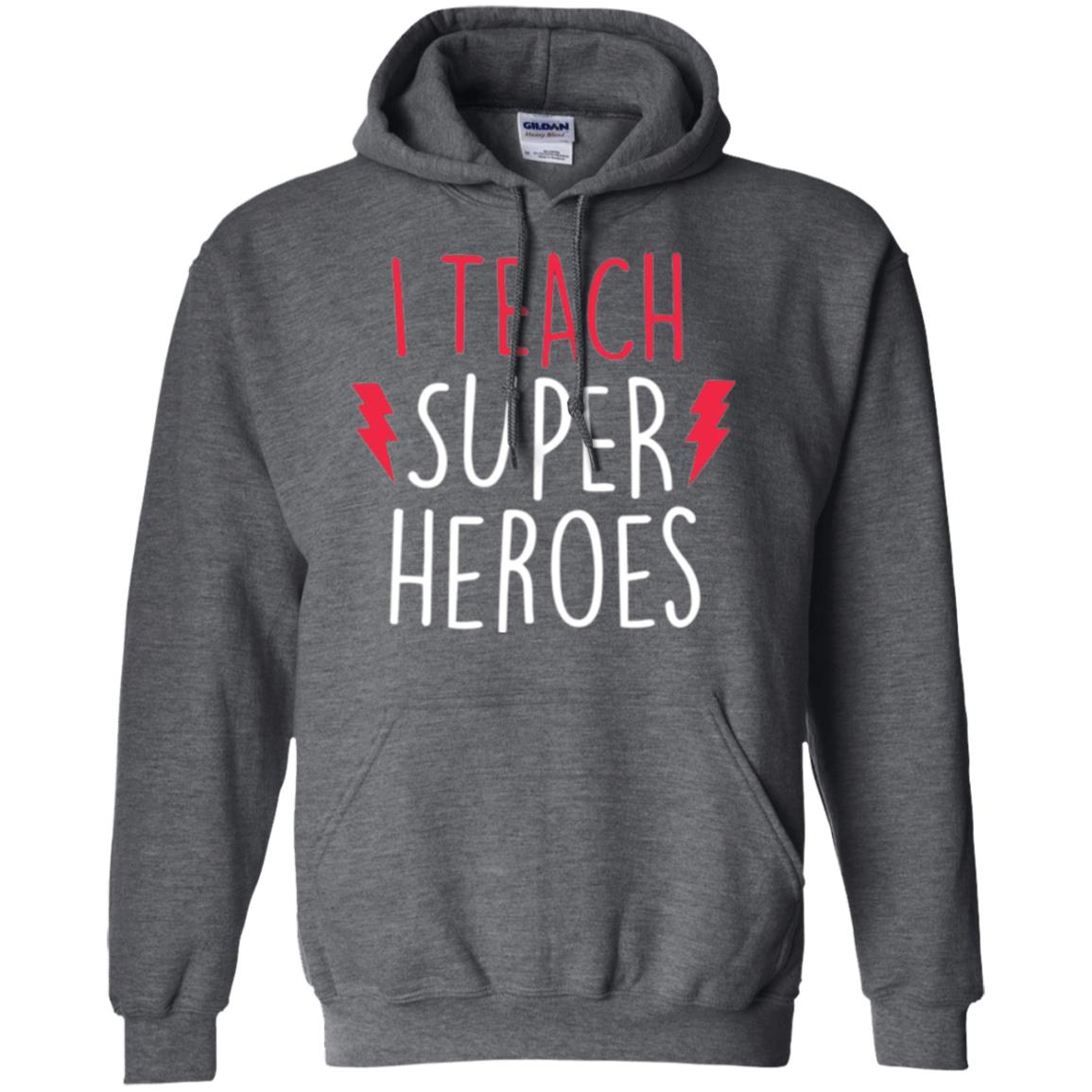 Cute Teacher T-shirt I Teach Super Heroes Dark Heather