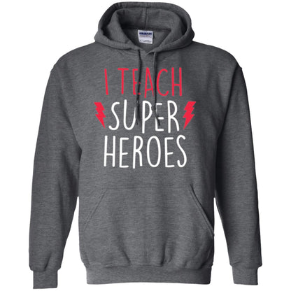 Cute Teacher T-shirt I Teach Super Heroes Dark Heather