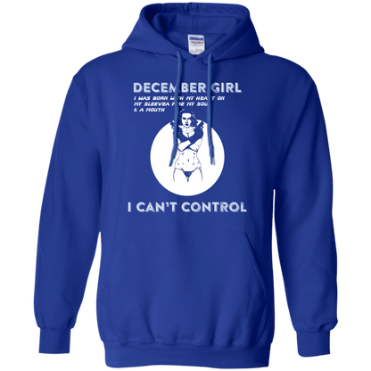 December Girl I Was Born With My Heart T-shirt Royal
