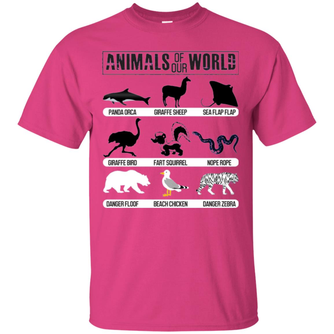 Save Animals Of Our World T-shirt Heliconia