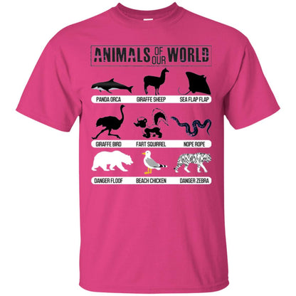 Save Animals Of Our World T-shirt Heliconia