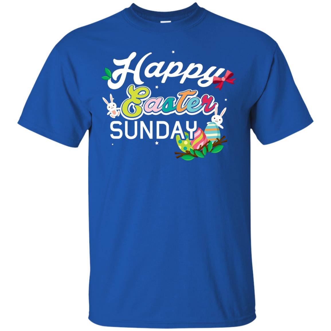 Christian T-shirt Happy Easter Sunday Royal