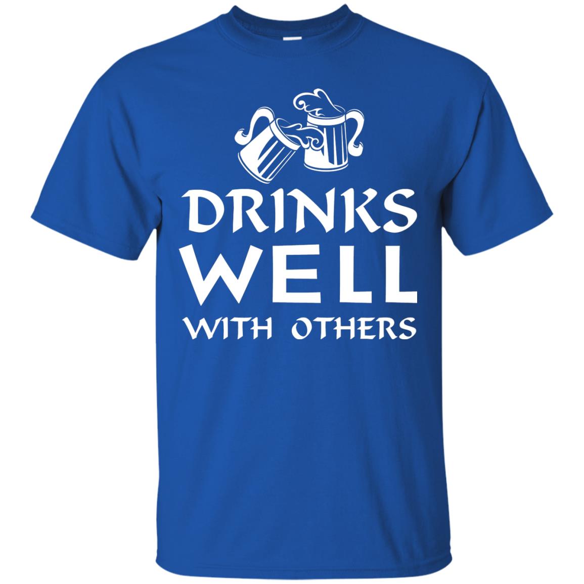 Drinks Well With Others St. Patrick_s Day T-shirt Royal