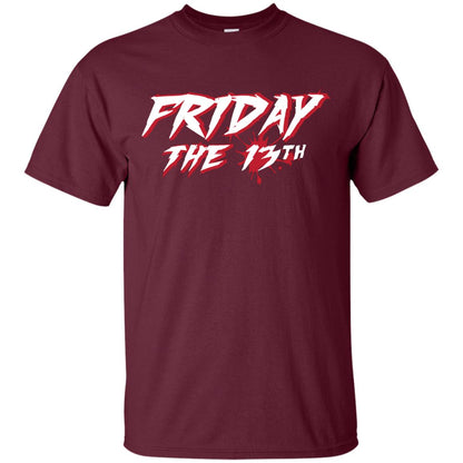 Friday The 13th Shirt Maroon