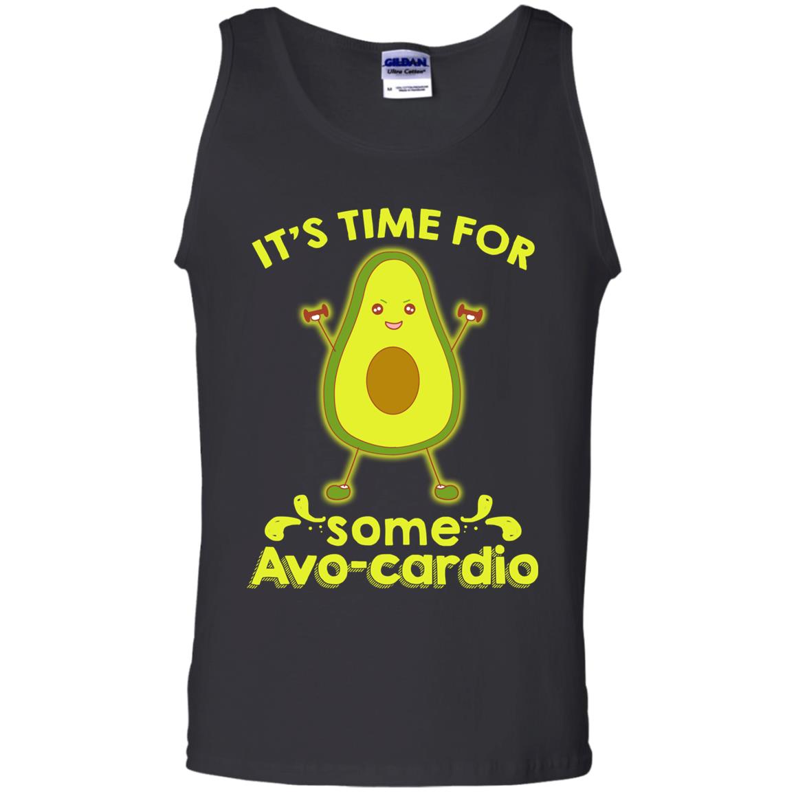 Nice-it's Time For Some Avo-cardio Avocado Fitness Gym Shirt Black
