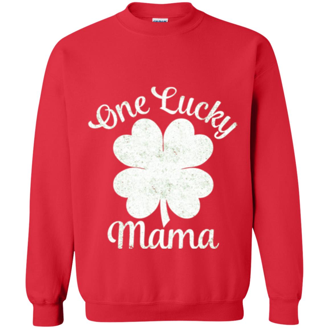 One Lucky Shamrock Mama St. Patrick's Day T-shirt Red