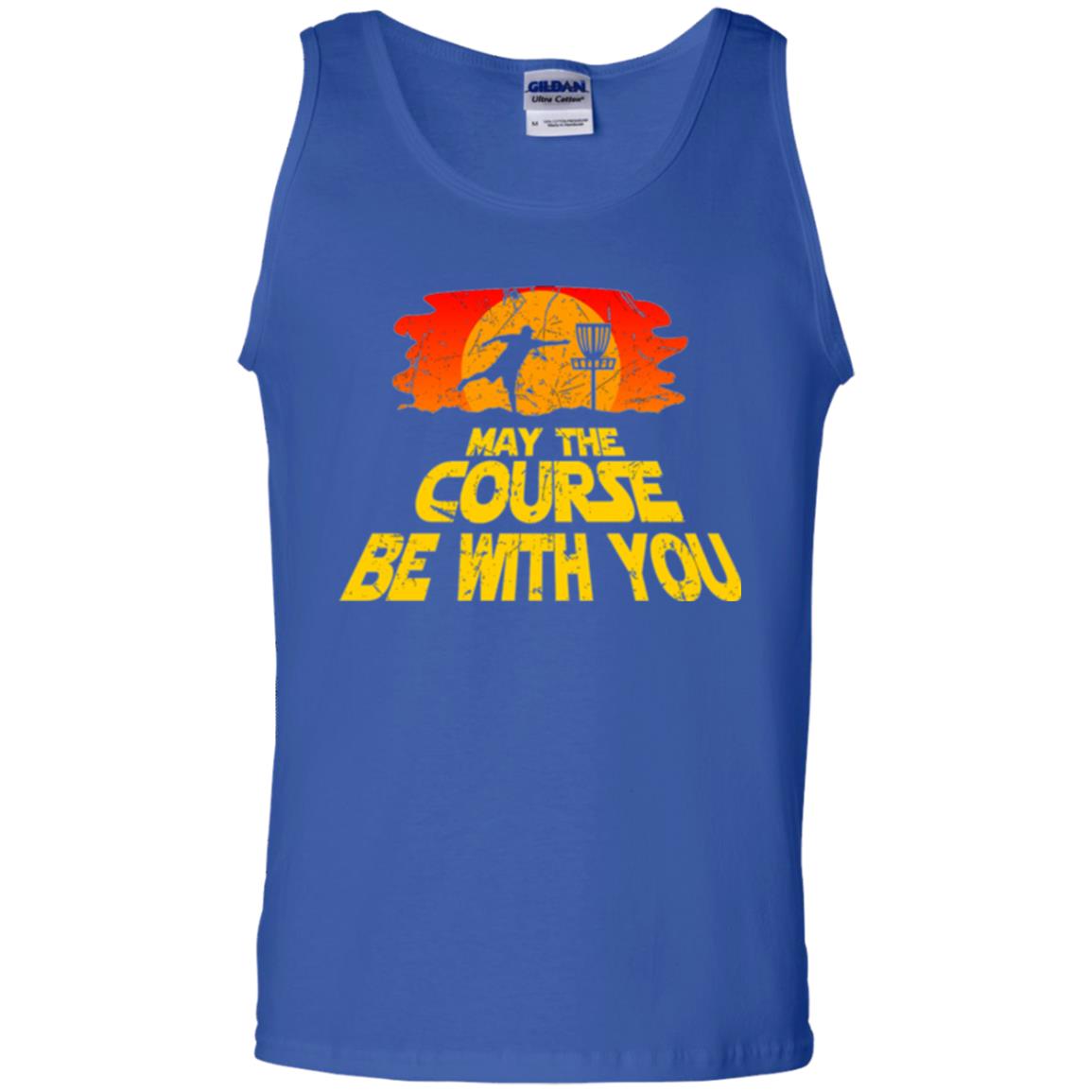 Disc Golf T-shirt May The Course Be With You Royal