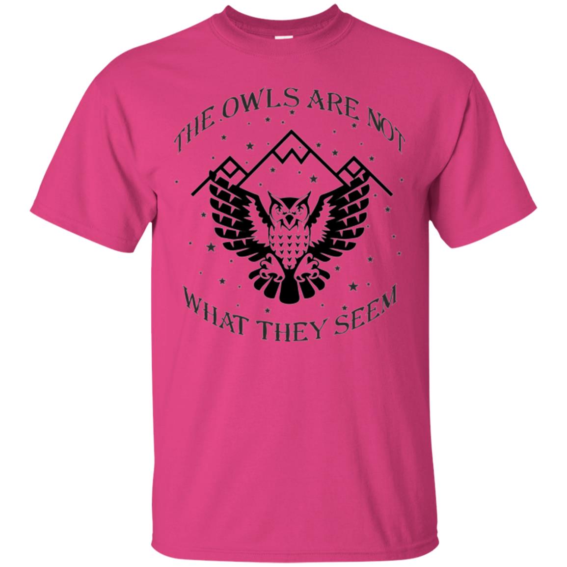 Owl Lovers T-shirt The Owls Are Not What They Seem Heliconia