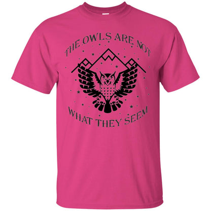 Owl Lovers T-shirt The Owls Are Not What They Seem Heliconia