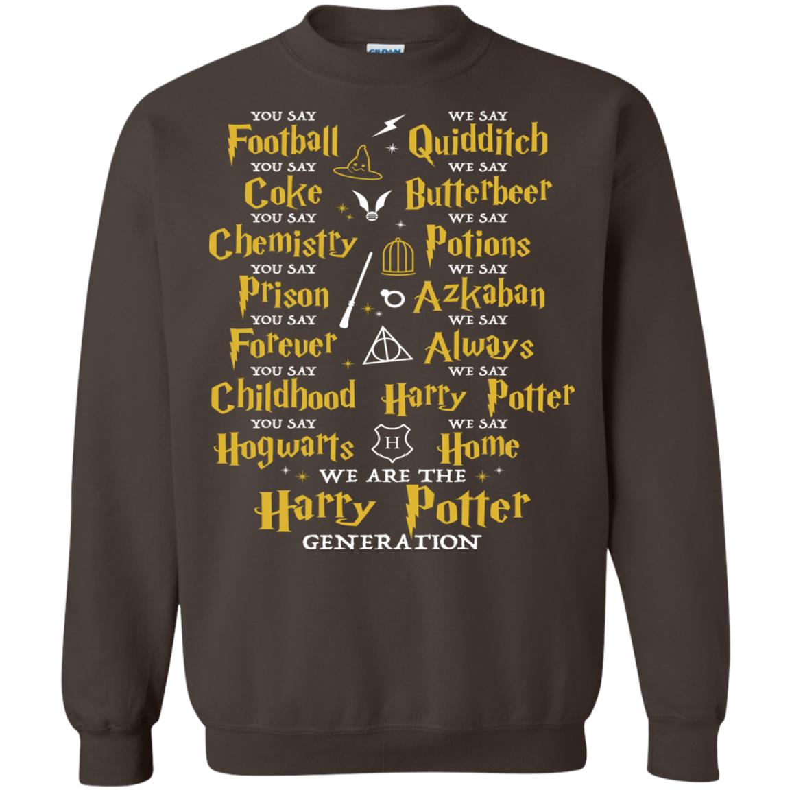 We Are The Harry Potter Generation Movie Fan T-shirt Dark Chocolate